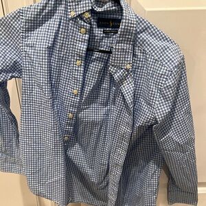Ralph Lauren Boys Blue Gingham Shirt